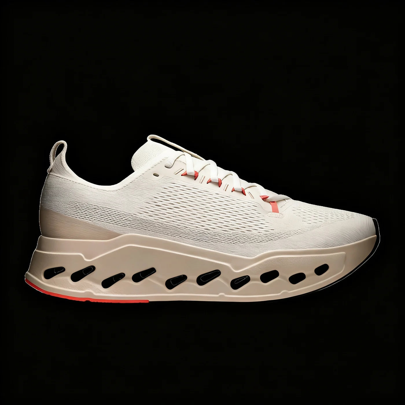 Performance Running Shoe — Ivory Salmon