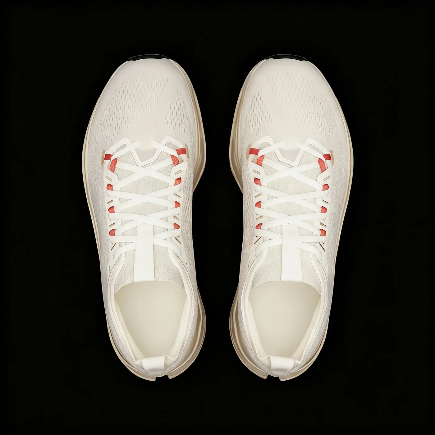 Performance Running Shoe — Ivory Salmon