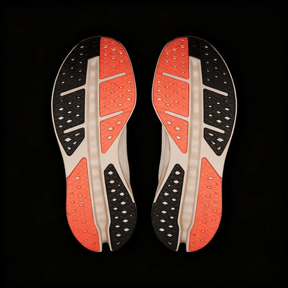 Performance Running Shoe — Ivory Salmon