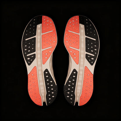 Performance Running Shoe — Ivory Salmon