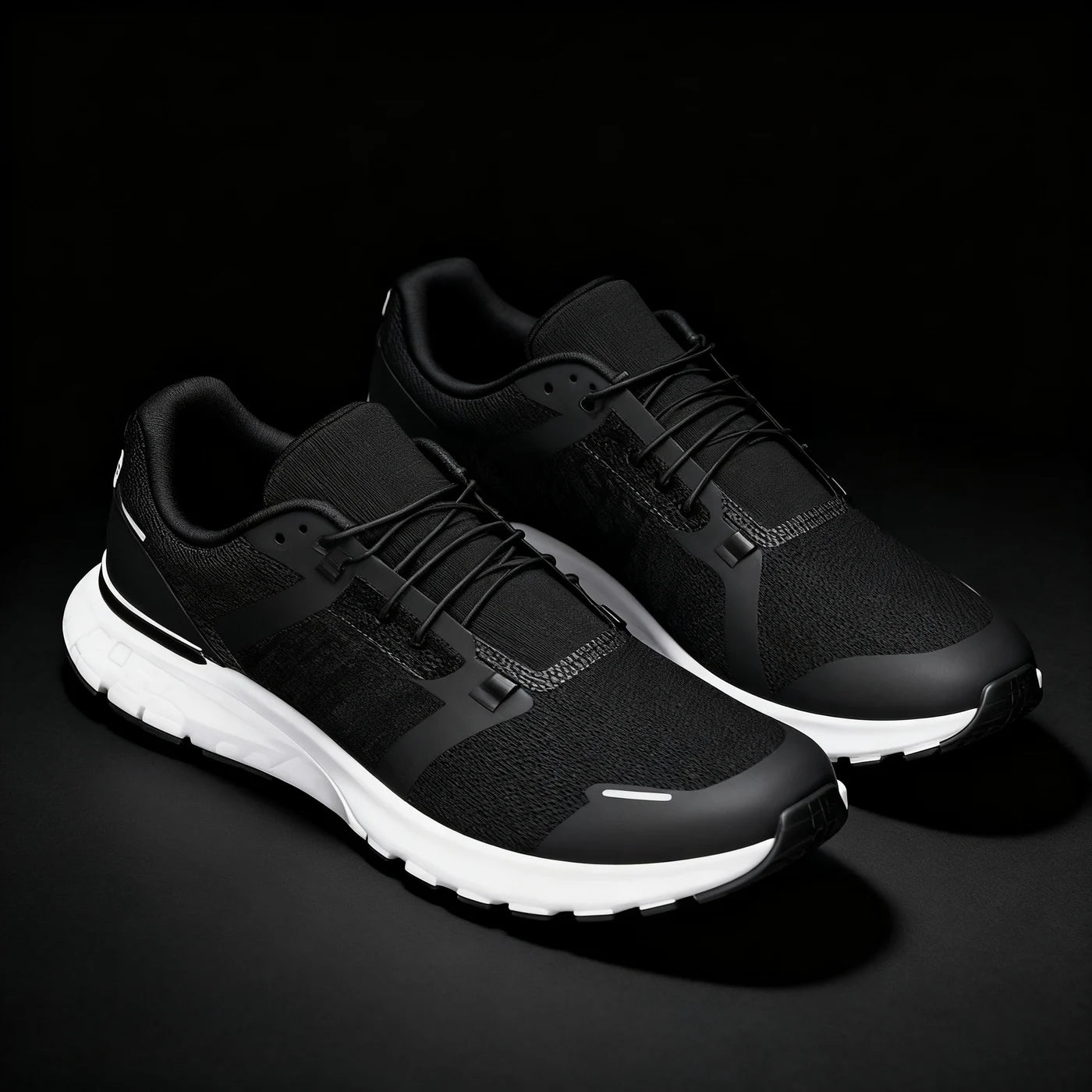 Performance Running Shoe — Black White
