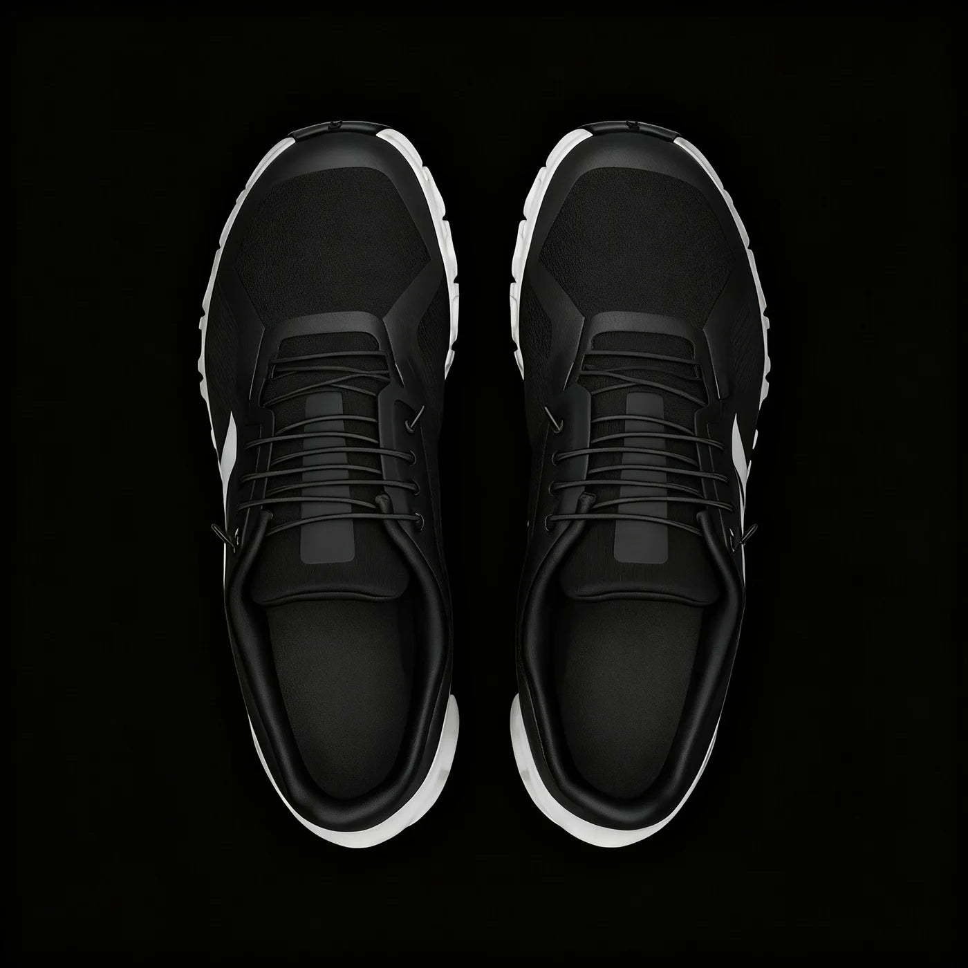 Performance Running Shoe — Black White