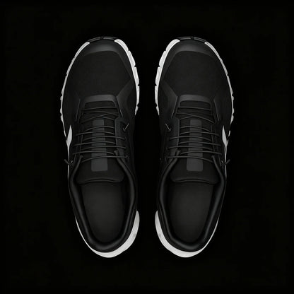 Performance Running Shoe — Black White